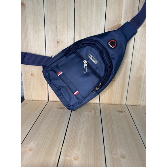 Men's Travel Sling Bag One Size Blue - Picture 2 of 7